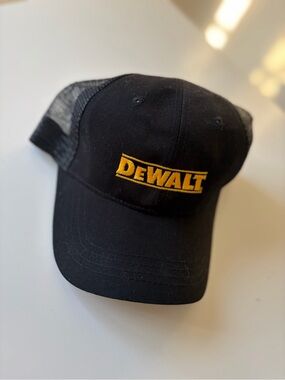 DeWALT Black and Yellow Logo Mesh-Back Trucker Hat